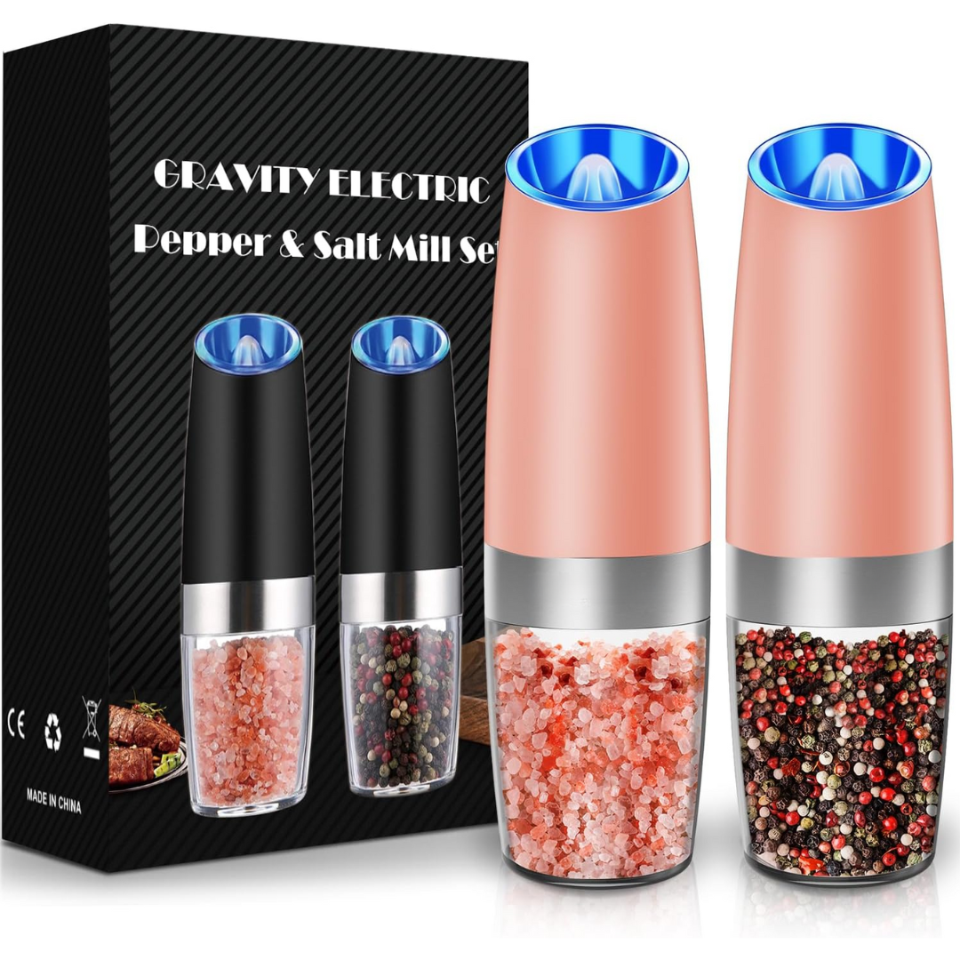 GrindMaster Duo | Rechargeable Electric Pepper and Salt Mill Set with One-Handed Operation | Adjustable Grind for Effortless Seasoning 8