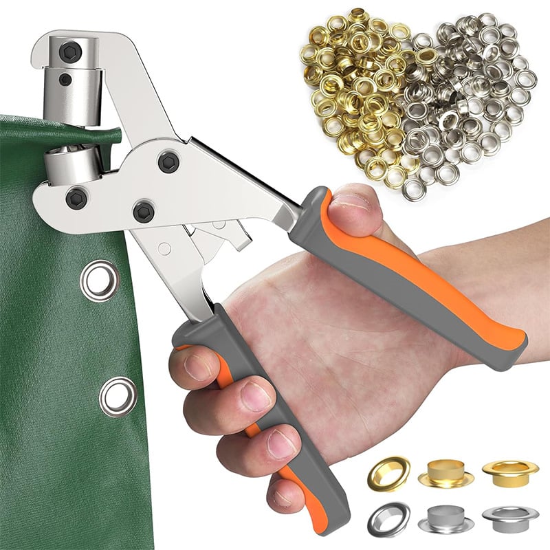Grommet Master Kit | Heavy-Duty Eyelet Tool with Double Leverage | Effortless Grommet Installation for DIY Projects 0