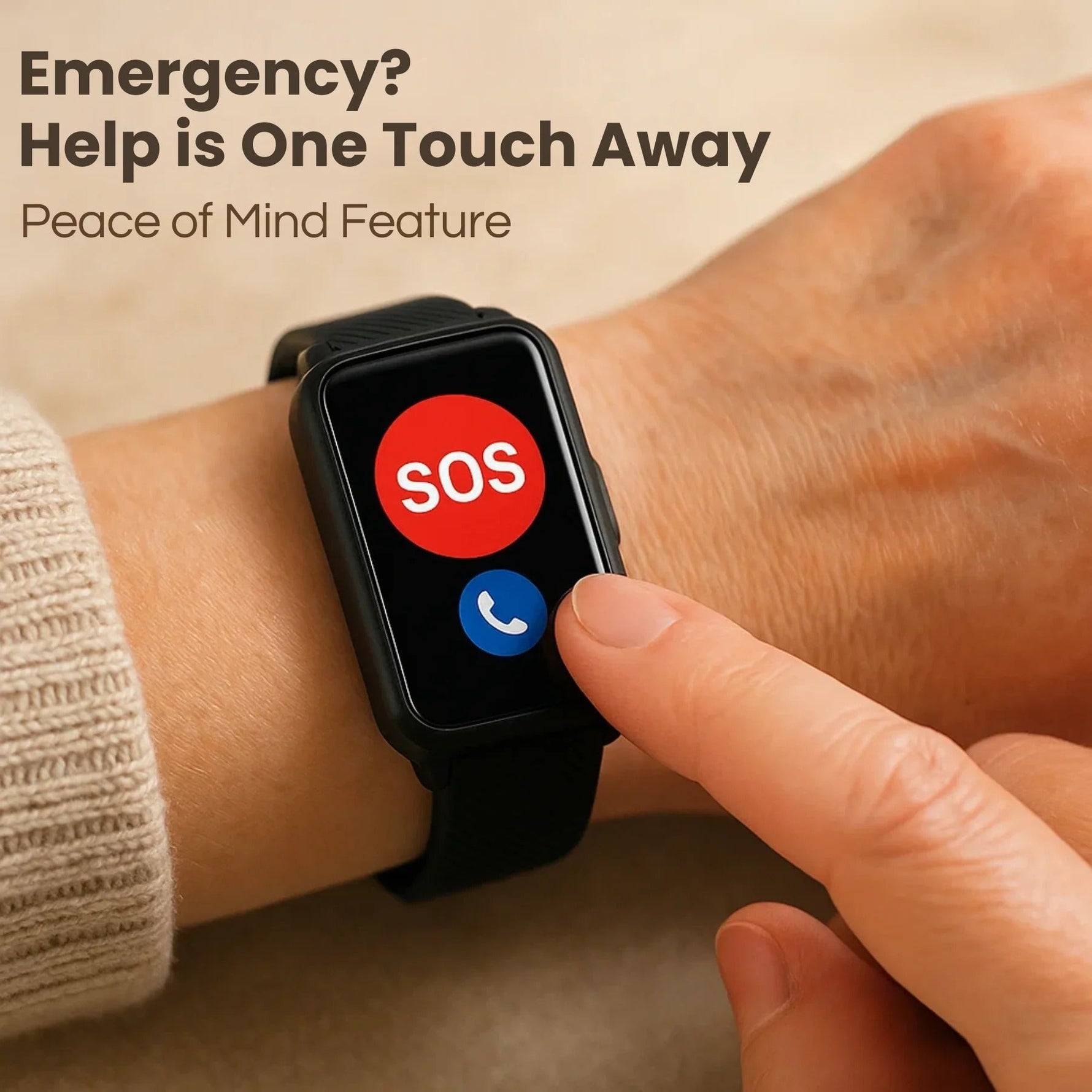 Guardian Series | Smartwatch for Seniors with Fall Detection & GPS Tracking | Emergency Alerts for Safety and Independence 4