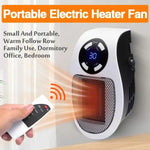 Tuzwa Portable Space Heater – Electric Room Heater with Tip-Over Protection, Overheat Shutoff, Flame-Retardant Housing & Plug-In Design