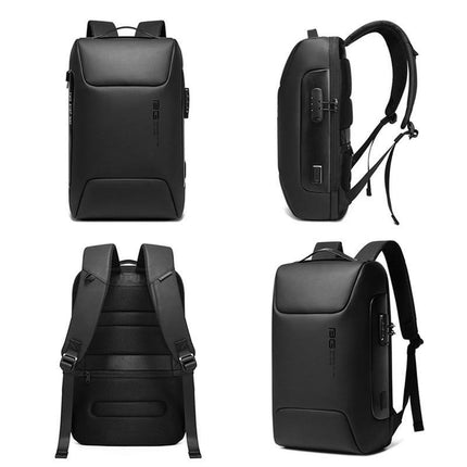 Anti Theft Waterproof Backpack with Coded Lock and Hidden Pockets, Scratch Resistant Travel Backpack with USB – image 5