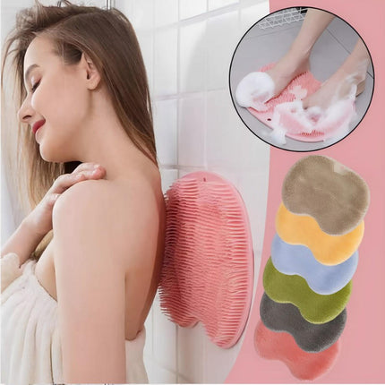 Shower Brush for Back and Feet with Suction Cups, Back Scrubber Shower Foot Brush