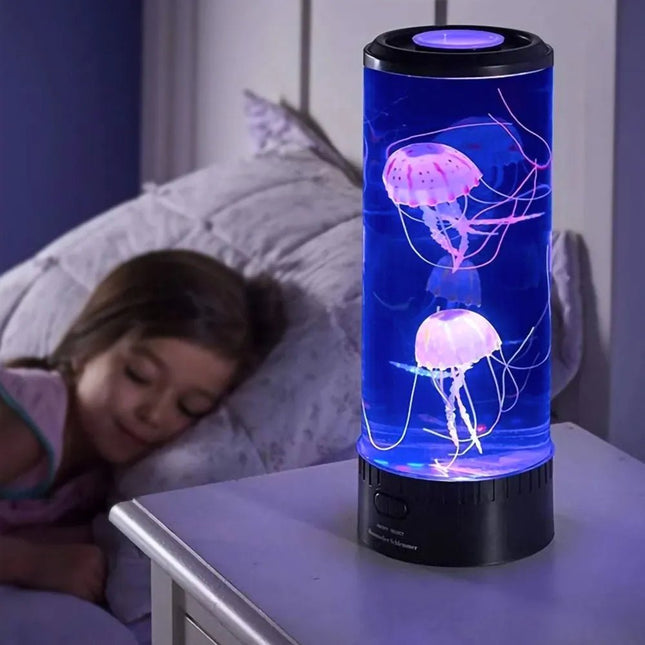 Jellyfish Light, Color Changing Jellyfish Lamp for Bedroom, Artificial Jellyfish Aquarium with LED Lights