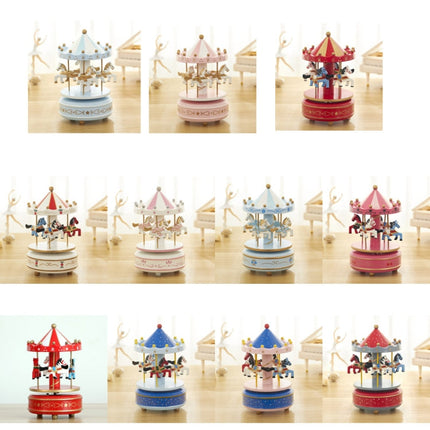 Music Box Carousel, Wind Up Music Box with Sky City Melody