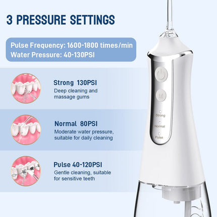 Portable Water Flosser, Rechargeable Oral Irrigator with 3 Modes – image 4