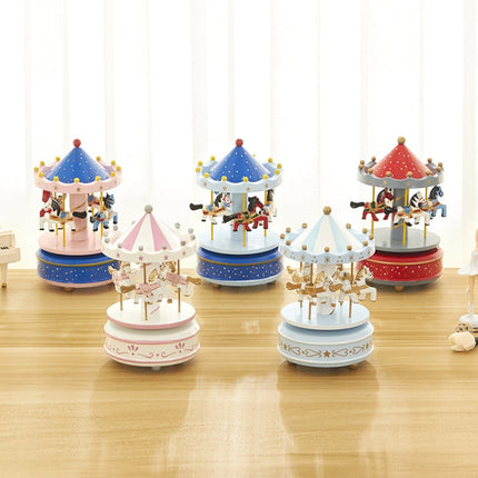 Music Box Carousel, Wind Up Music Box with Sky City Melody – image 6