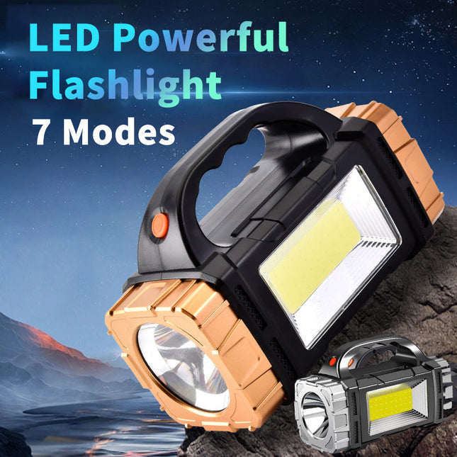 Rechargeable Flashlight, High Lumen LED Flashlight with Power Bank