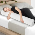 Pregnancy Pillow for Side Sleepers, Body Pillow with Washable Cover, Shredded Memory Foam Pillow for Spinal Alignment