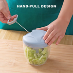 Tuzwa Manual Meat Mincer & Garlic Chopper | Hand Crank Food Processor with Easy Rotate Handle for Meat, Garlic, Vegetables & Nuts