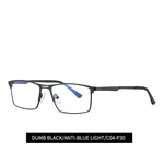 Tuzwa Blue Light Blocking Glasses for Men – Rectangle Computer Glasses for Screen Use with Lightweight Frame
