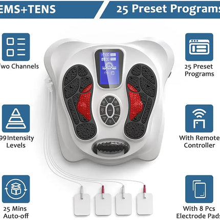 Electric Foot Massage Machine with Remote, Foot and Leg Massager