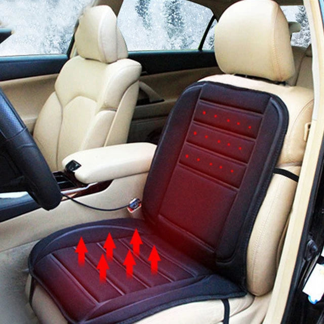 Heated Car Seat Cover, Full Coverage Car Seat Heater 12V, Heated Chair Pad for Office Chairs and Couches