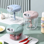 Tuzwa Manual Meat Mincer & Garlic Chopper | Hand Crank Food Processor with Easy Rotate Handle for Meat, Garlic, Vegetables & Nuts