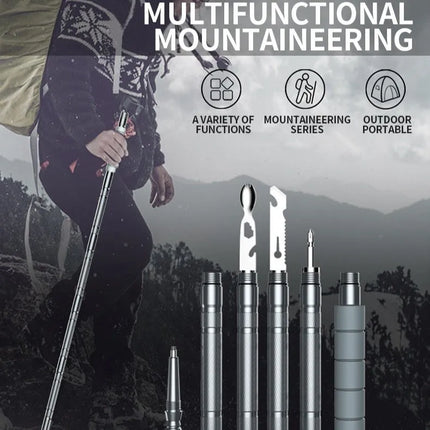 Walking Stick, Hiking Staff and Camping Multi Tool Kit