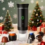 Portable Espresso Coffee Maker | Wireless 3-in-1 Portable Espresso Machine with 20-Bar Pressure & USB Rechargeable Design for Travel, Car & Home