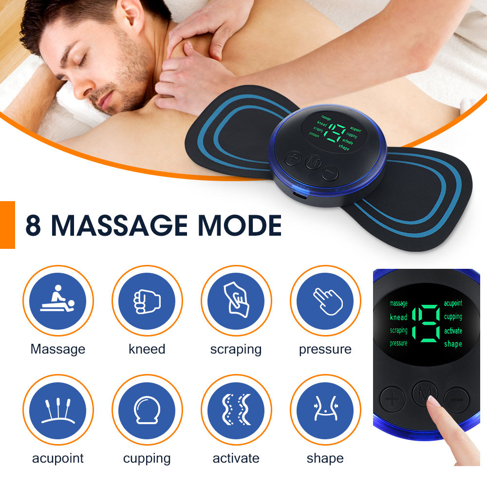 Tuzwa EMS Massage Pad for Sciatica Relief | Portable Muscle Stimulator | Pain Relief Massager for Back, Legs & Hips