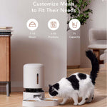 Tuzwa 5L Automatic Pet Feeder & Water Dispenser Station | Gravity Dog & cat automatic pet feeder Set | Large Capacity Feeding System for Cats & Small Dogs