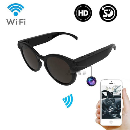 Camera Glasses HD 1080P Sunglasses, Smart Glasses Camera 12MP Hands Free for Cycling, Video Recording Glasses WiFi
