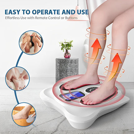 EMS Foot Massager with Infrared, TENS Unit Pads