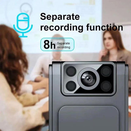 Body Camera with Audio, Mini Body Worn Camera 1080P with Night Vision, Wearable Camera with Time Lapse and Magnetic Clip