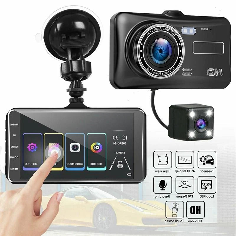 HD Dual Lens Dash Cam for Car with 170° Wide-Angle & Loop Recording | Front and Rear View for Enhanced Road Safety 6