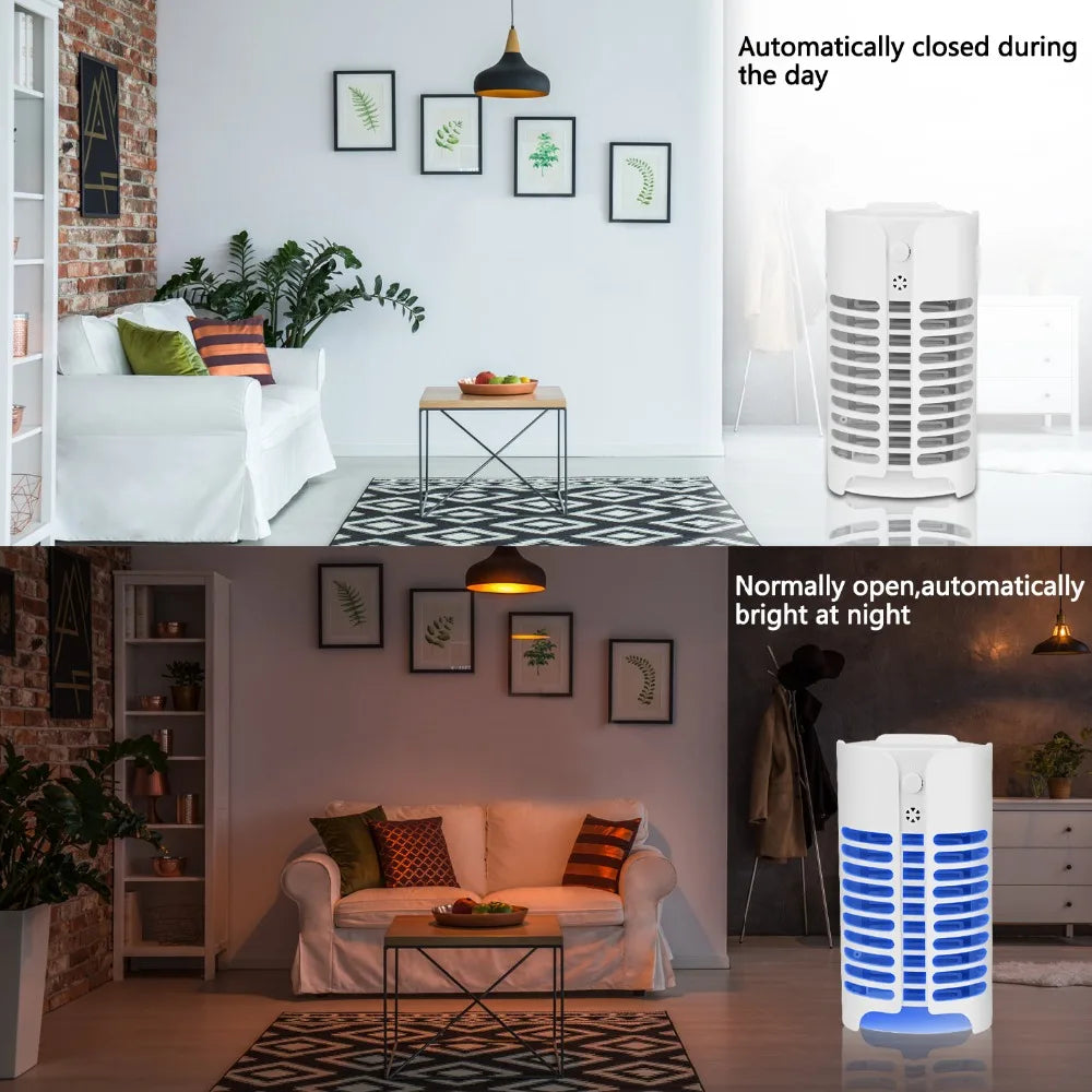 Tuzwa Indoor UV Light Insect Trap with Smart Sensor – Chemical-Free Bug Trap for Home, Bedroom & Office, Up to 20m²