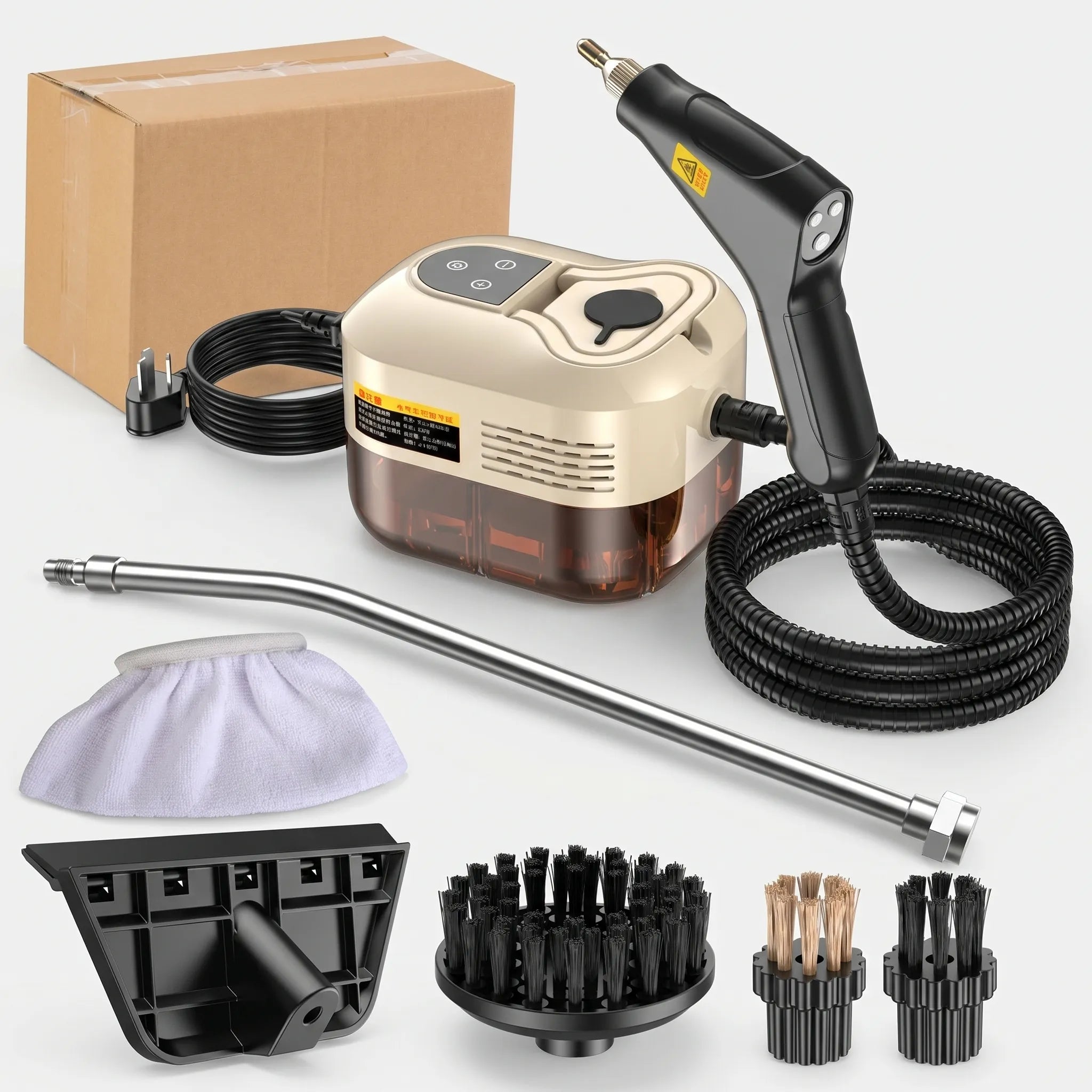 Handheld Steam Cleaner with High-Temperature Steam | Lightweight Design for Effortless Dirt Removal 0