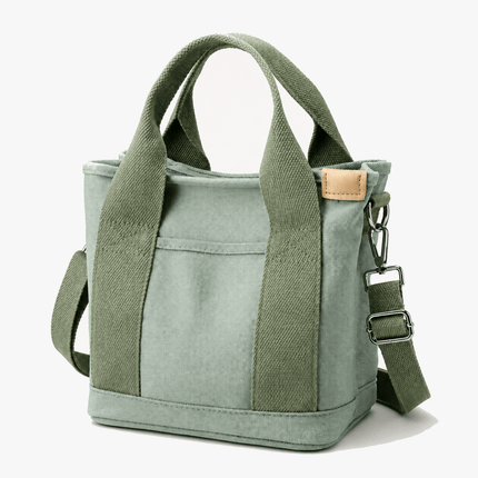 Handmade Tote Bag with Multi-Pocket Organization | Lightweight Canvas Design for Daily Convenience 0