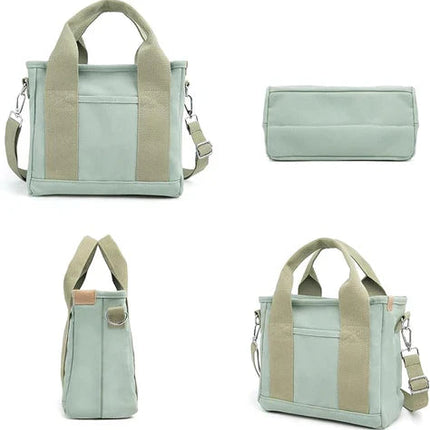 Handmade Tote Bag with Multi-Pocket Organization | Lightweight Canvas Design for Daily Convenience 2