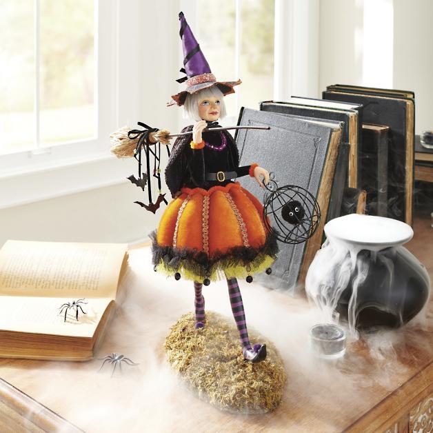 Handmade Witch Figurine | Intricate Resin Halloween Decor | Unique Collectible for Spooky Celebrations 0