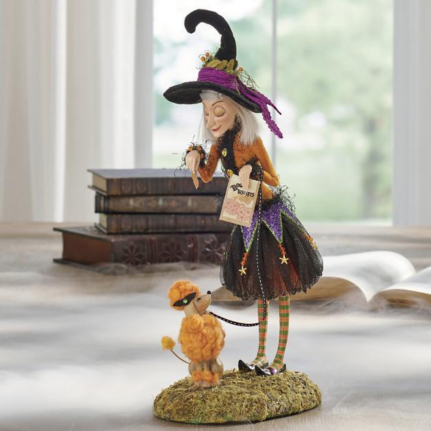Handmade Witch Figurine | Intricate Resin Halloween Decor | Unique Collectible for Spooky Celebrations 11