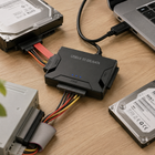 SATA to USB Adapters and IDE to USB Adapter, USB 3.0 Hard Drive Reader for 2.5 and 3.5 inch HDD, SSD, CD and DVD Drives