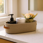 Harper Woven Storage Basket Organizer with Dual Handles | Stylish Solution for Home Organization 0