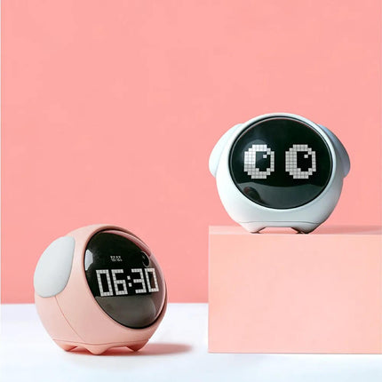 Rechargeable Cartoon Alarm Clock, Childrens Alarm Clock with Sunrise Light – image 9