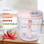 Tuzwa Manual Meat Mincer & Garlic Chopper | Hand Crank Food Processor with Easy Rotate Handle for Meat, Garlic, Vegetables & Nuts