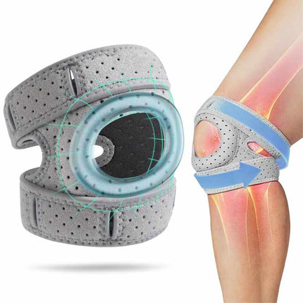 Knee Brace with Side Stabilizers, Open Patella Knee Support, Compression Knee Sleeve for Arthritis Pain and Sports