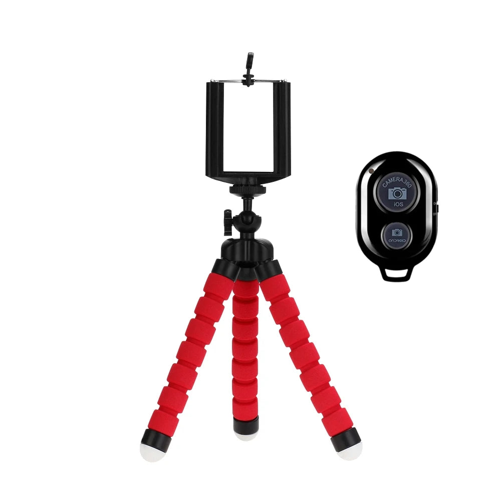 Tuzwa Mini Phone Tripod – Flexible Smartphone Tripod Stand with Adjustable Holder & Bendable Legs, Compact Portable Tripod for Photography & Travel