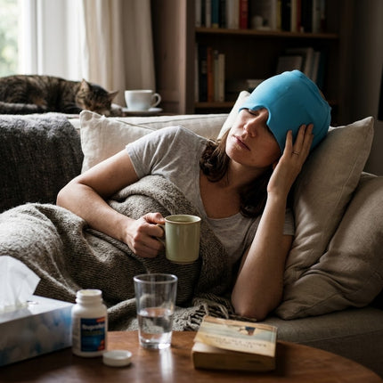 Migraine Cap and Headache Relief Cap, Gel Cold Therapy Cap with Compression