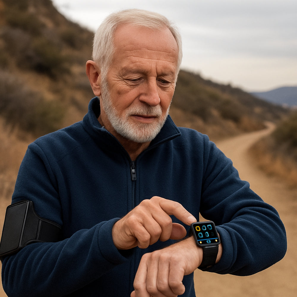 HealthGuard | Smartwatch with GPS Tracking & SOS Function | Real-Time Health Monitoring for Safety 0