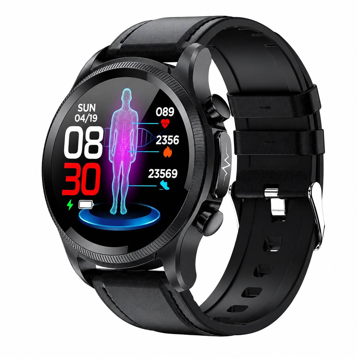 HealthTrack | Smartwatch Fitness Tracker with Heart Rate & Glucose Monitoring | Sleek Design for Daily Wellness 0