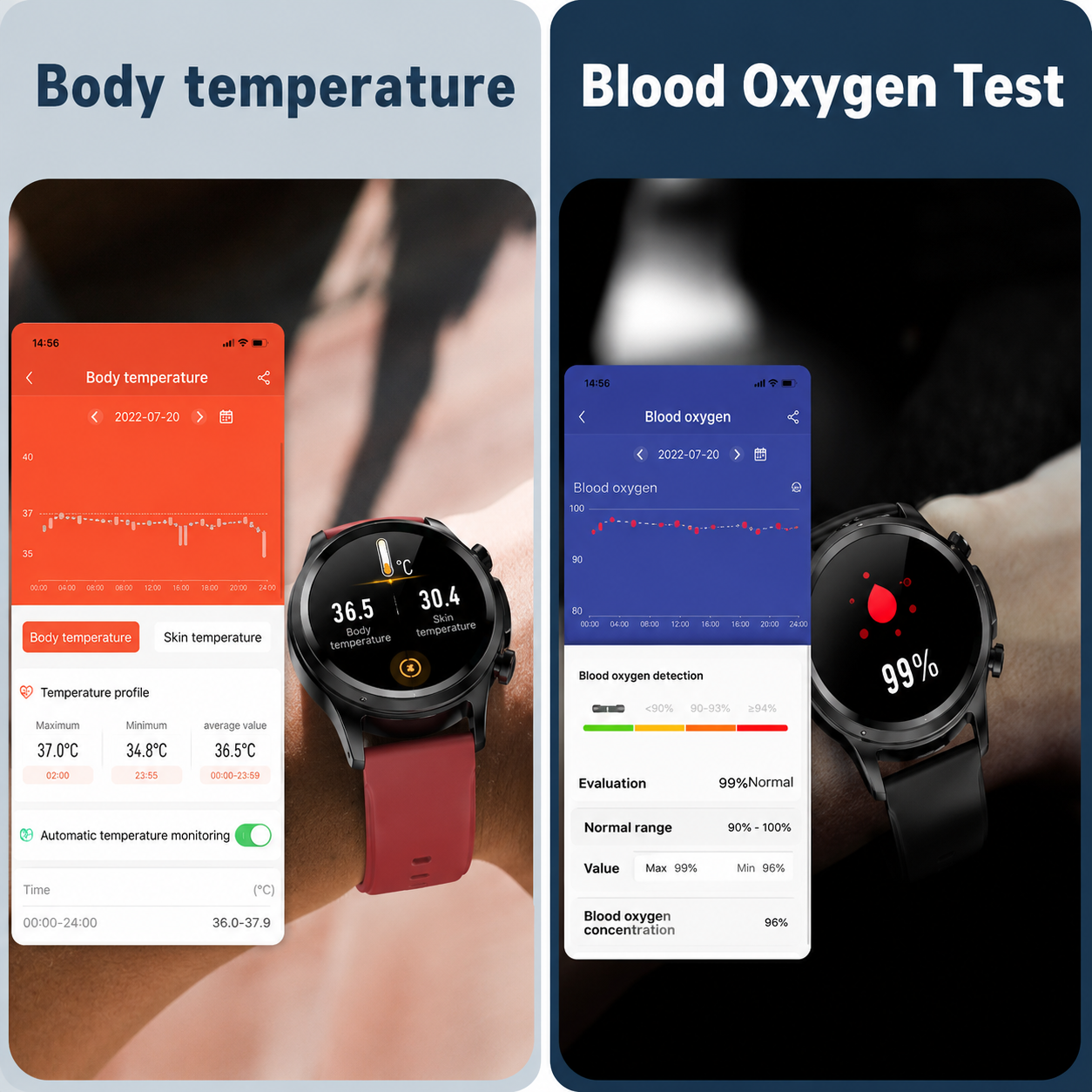 HealthTrack | Smartwatch Fitness Tracker with Heart Rate & Glucose Monitoring | Sleek Design for Daily Wellness 5