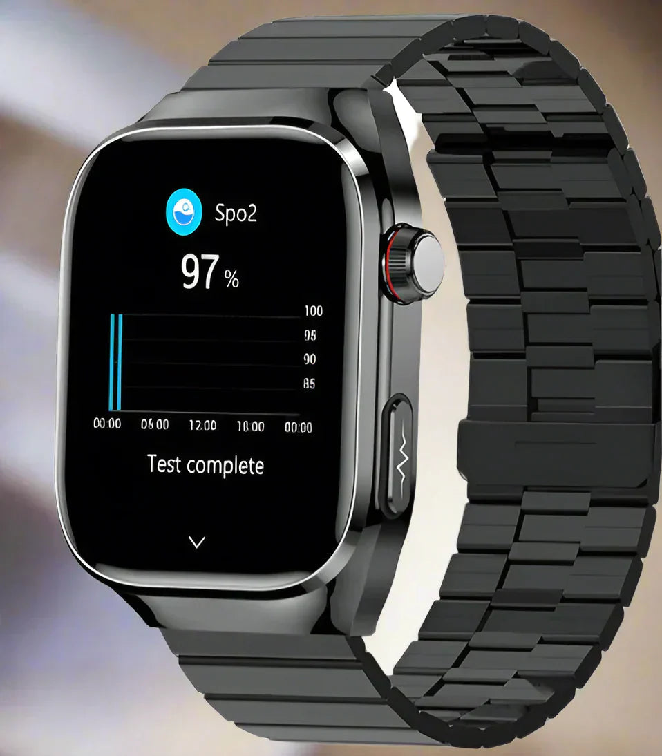 Health Monitor Smartwatch with AMOLED Touchscreen | Comprehensive Biometric Tracking for Daily Wellness 0