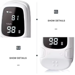 Health Tracker Bundle | Digital Blood Glucose & Oxygen Monitor with LED Display | Non-Invasive Device for Accurate Health Monitoring 5