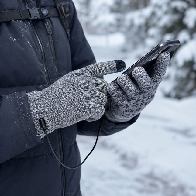 Heated Gloves for Women, Heated Motorcycle Gloves with Touchscreen Fingers, Anti Slip Warming Gloves for Skiing