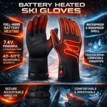 Heated Gloves | Waterproof Touchscreen Winter Gloves for Warmth and Comfort 3