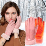 Heated Gloves for Women | USB Rechargeable Thermal Gloves with Touch Screen Compatibility | Waterproof Design for Outdoor Comfort 1