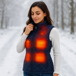 Heated Vest for Women with 9 Heating Zones | Slim Fit Electric Gilet for Ultimate Warmth 4