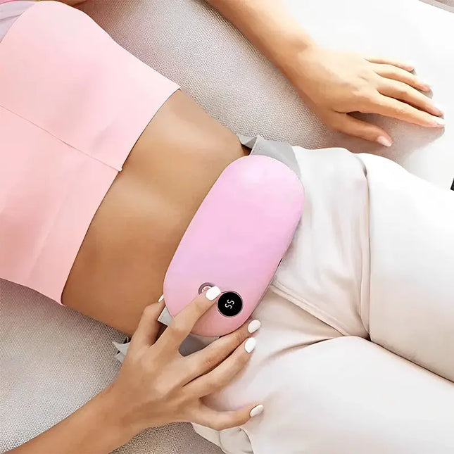 Heating Pad for Cramps, Menstrual Heating Pad with Massage, Cordless Heating Pad for Period Pain and Cramp Relief