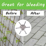 Heavy Duty Metal Trimmer Head | 6-Inch Wire Brush for Tough Outdoor Cleaning | Durable Design for Efficient Weeding and Clearing 3