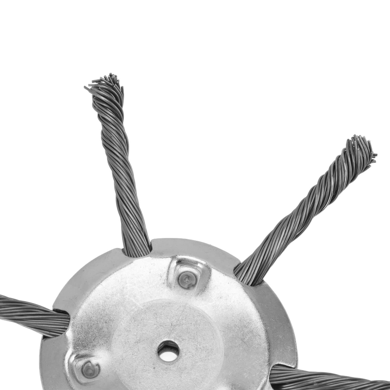 Heavy Duty Metal Trimmer Head | 6-Inch Wire Brush for Tough Outdoor Cleaning | Durable Design for Efficient Weeding and Clearing 5